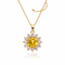 Sunflower Crystal Necklace