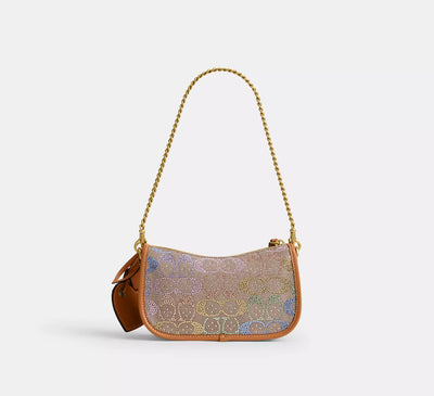 Rainbow Kisslock Crystal Swinger 20 Bag