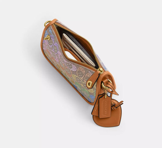 Rainbow Kisslock Crystal Swinger 20 Bag