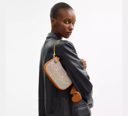 Rainbow Kisslock Crystal Swinger 20 Bag